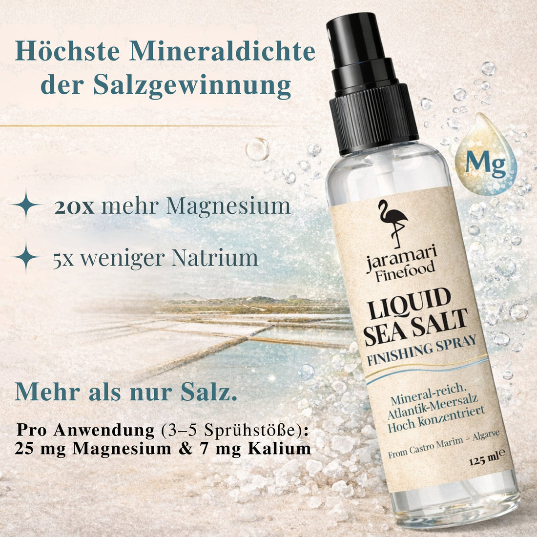 Liquid Sea Salt aus Castro Marim – präzise dosierbares Finishing Spray