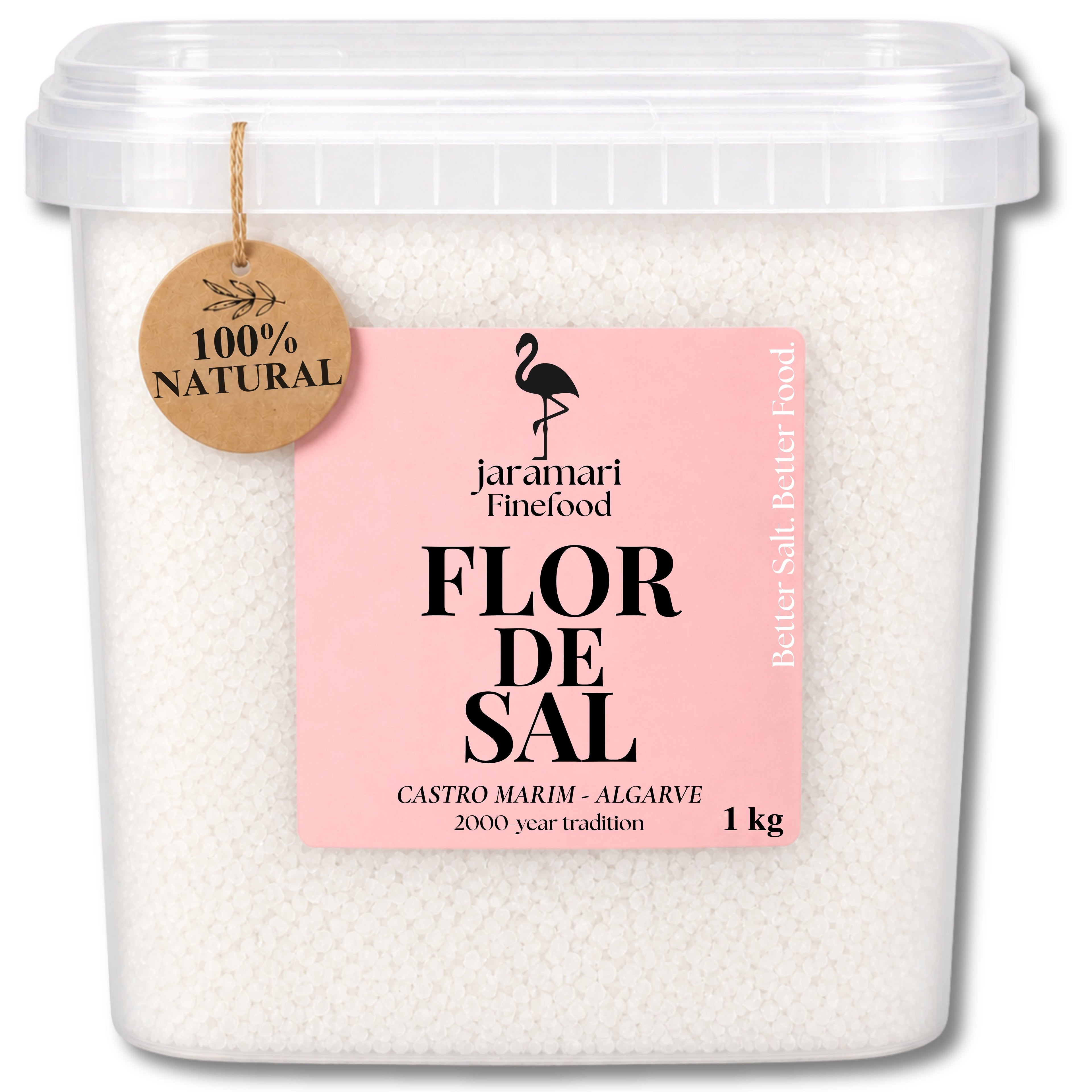 Flor de Sal Natur 1 kg im Eimer