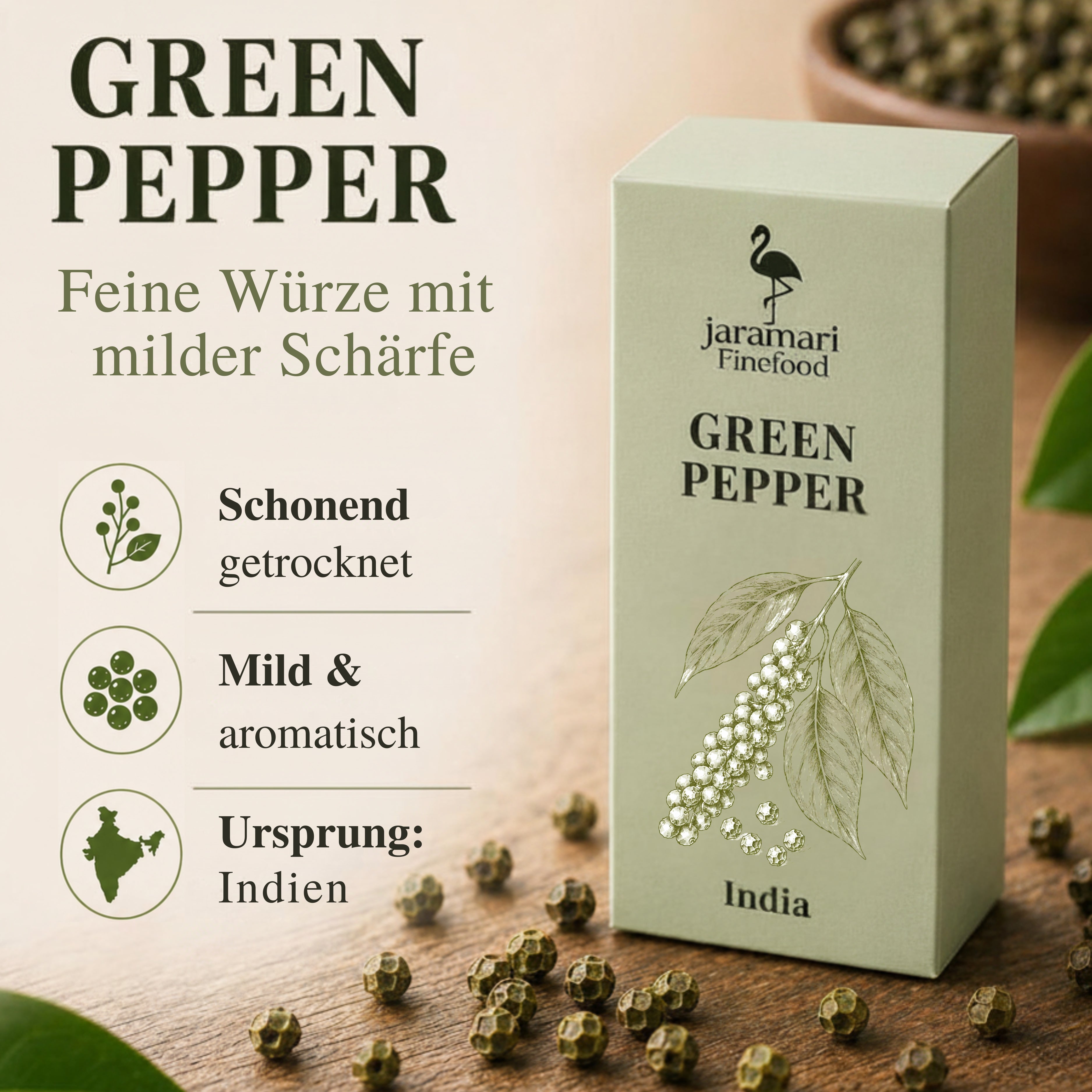 Grüner Pfeffer 70 g – Produktpräsentation