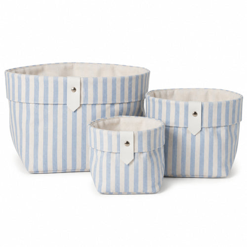 jaramari Aufbewahrungskörbe – 3er Set – Blau