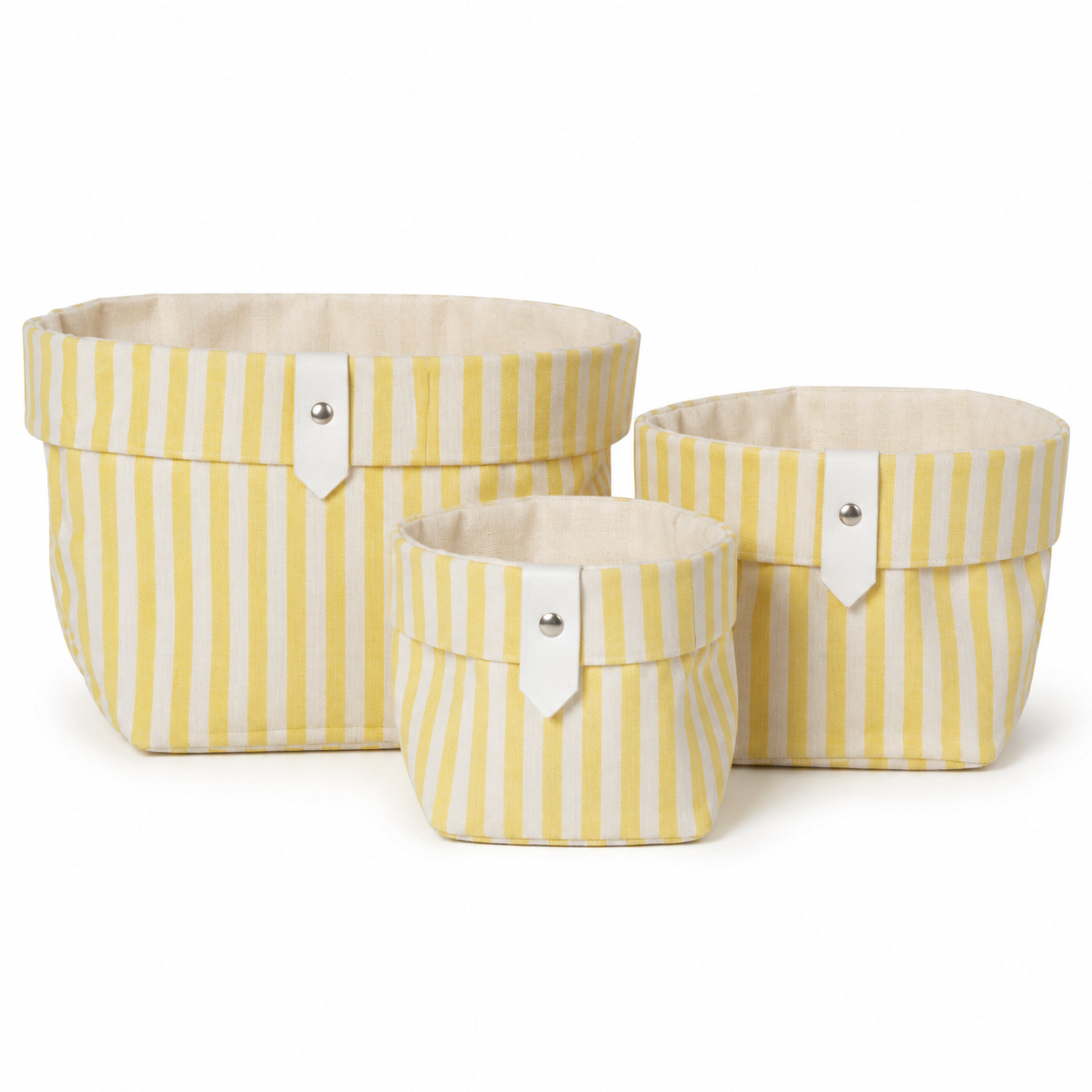 jaramari Aufbewahrungskörbe – 3er Set – Gelb