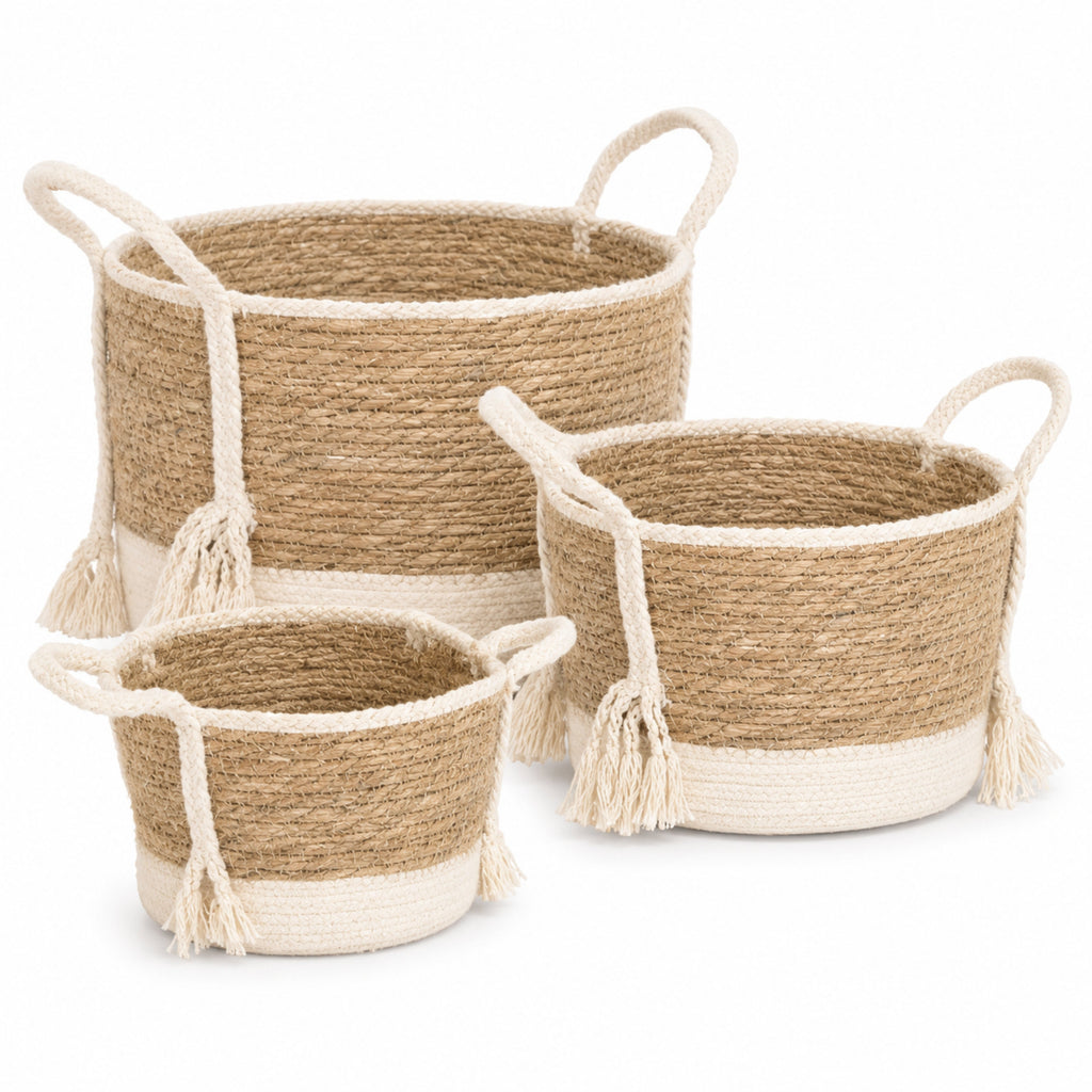 jaramari Boho Aufbewahrungskörbe – 3er Set