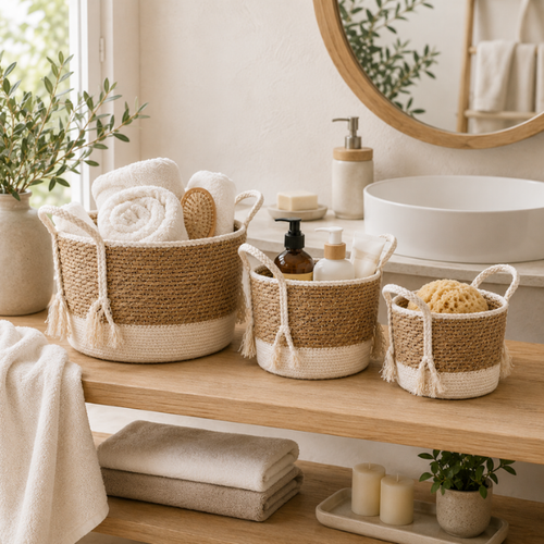 jaramari Boho Aufbewahrungskörbe – Badezimmer