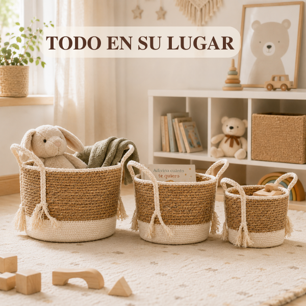 jaramari Boho Aufbewahrungskörbe – Kinderzimmer