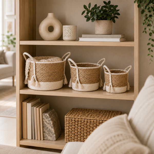 jaramari Boho Aufbewahrungskörbe – Wohnzimmer