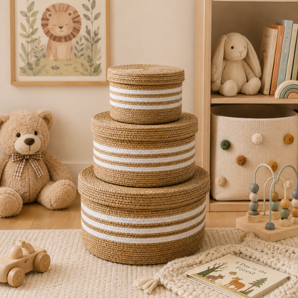 jaramari Aufbewahrungskörbe mit Deckel – Kinderzimmer