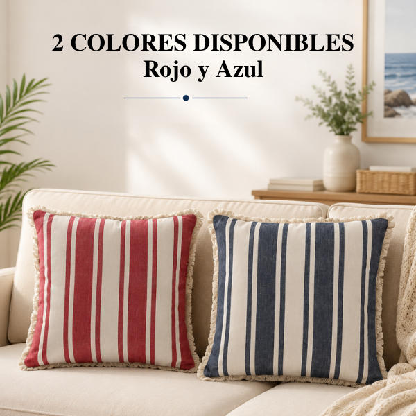 jaramari Boho Kissen 40 × 40 cm – zwei Farben