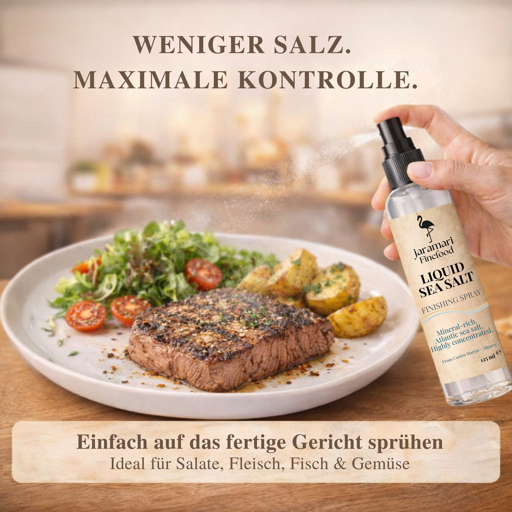 Liquid Sea Salt – Anwendung in der Küche