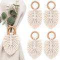 jaramari Macramé-Serviettenringe – 4er Set