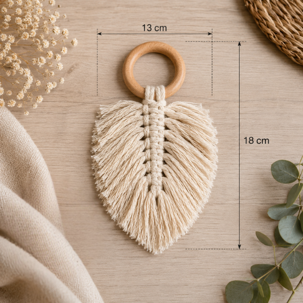 jaramari Macramé-Serviettenringe – Abmessungen