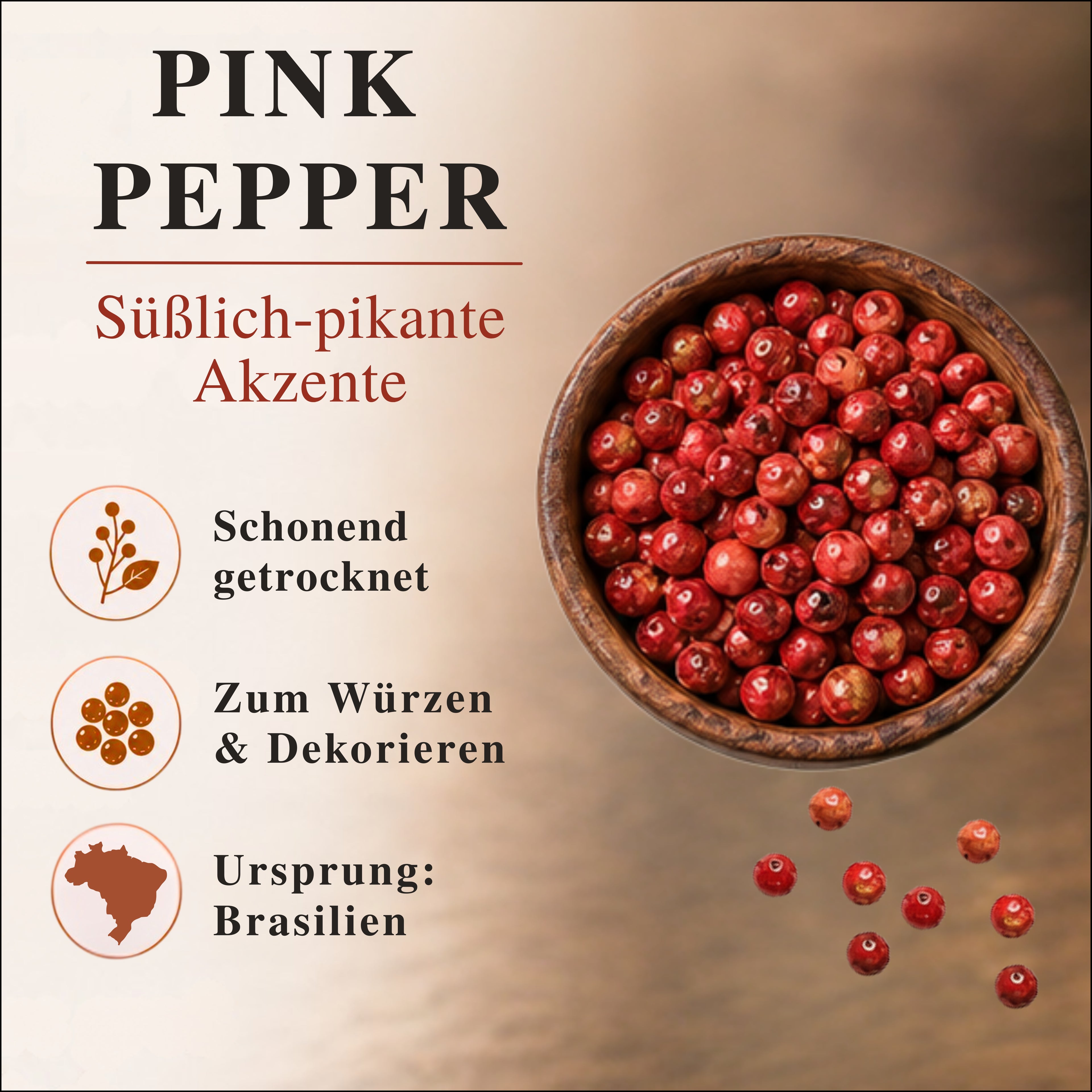 Rosa Pfeffer 50 g – Produktpräsentation